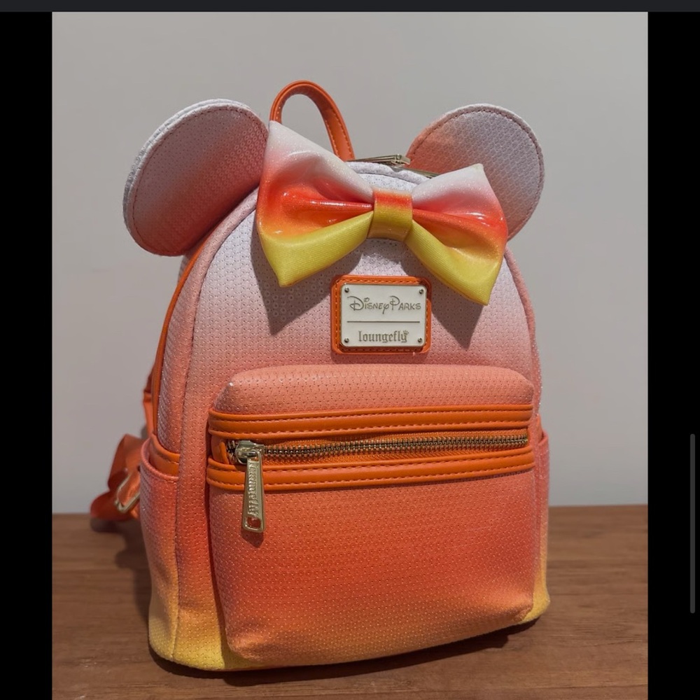 Loungefly Disney Parks Orange and Yellow Mini Backpack